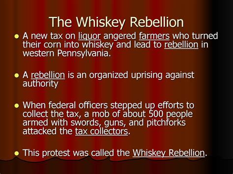 Whiskey Rebellion; Challenging Federal Authority Through Grain and Discontent